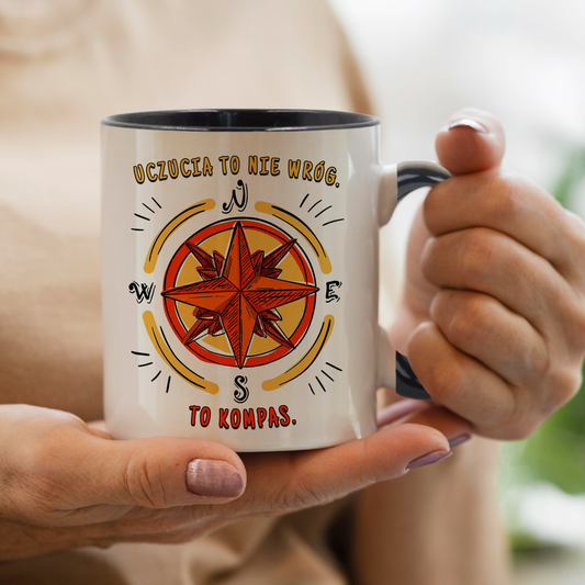 Kubek "Emocje to nie wróg. To Kompas."