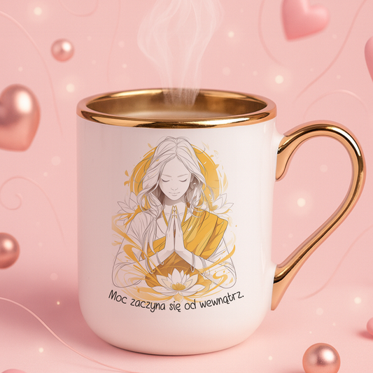 Kubek Elegant "Moc zaczyna się od wewnątrz."