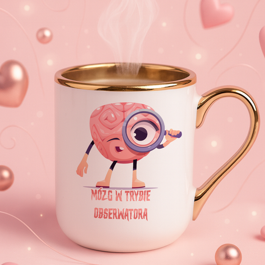 Kubek Elegant "Mózg w trybie obserwatora."