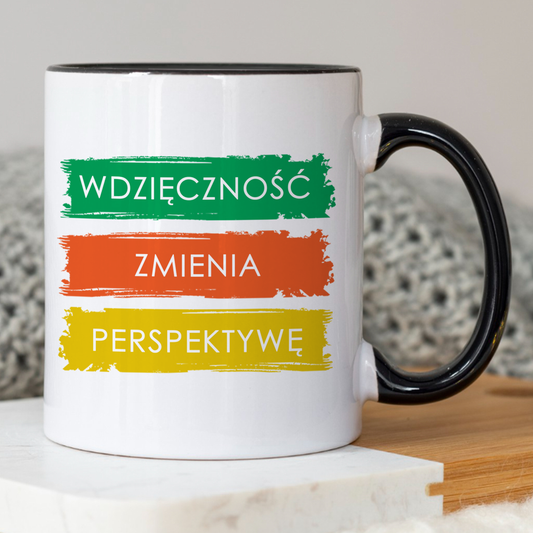 Kubek "Wdzięczność Zmienia Perspektywę"