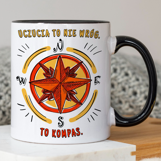 Kubek "Emocje to nie wróg. To Kompas."