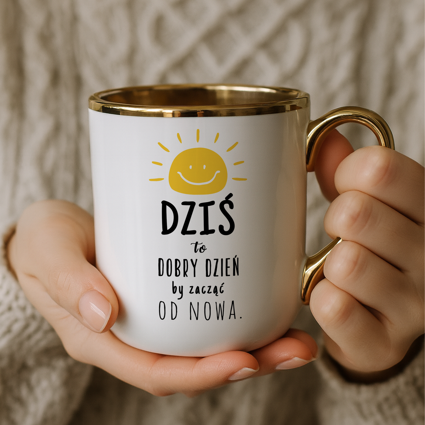 Kubek Elegant "Dziś to idealny dzień by zacząć od nowa."