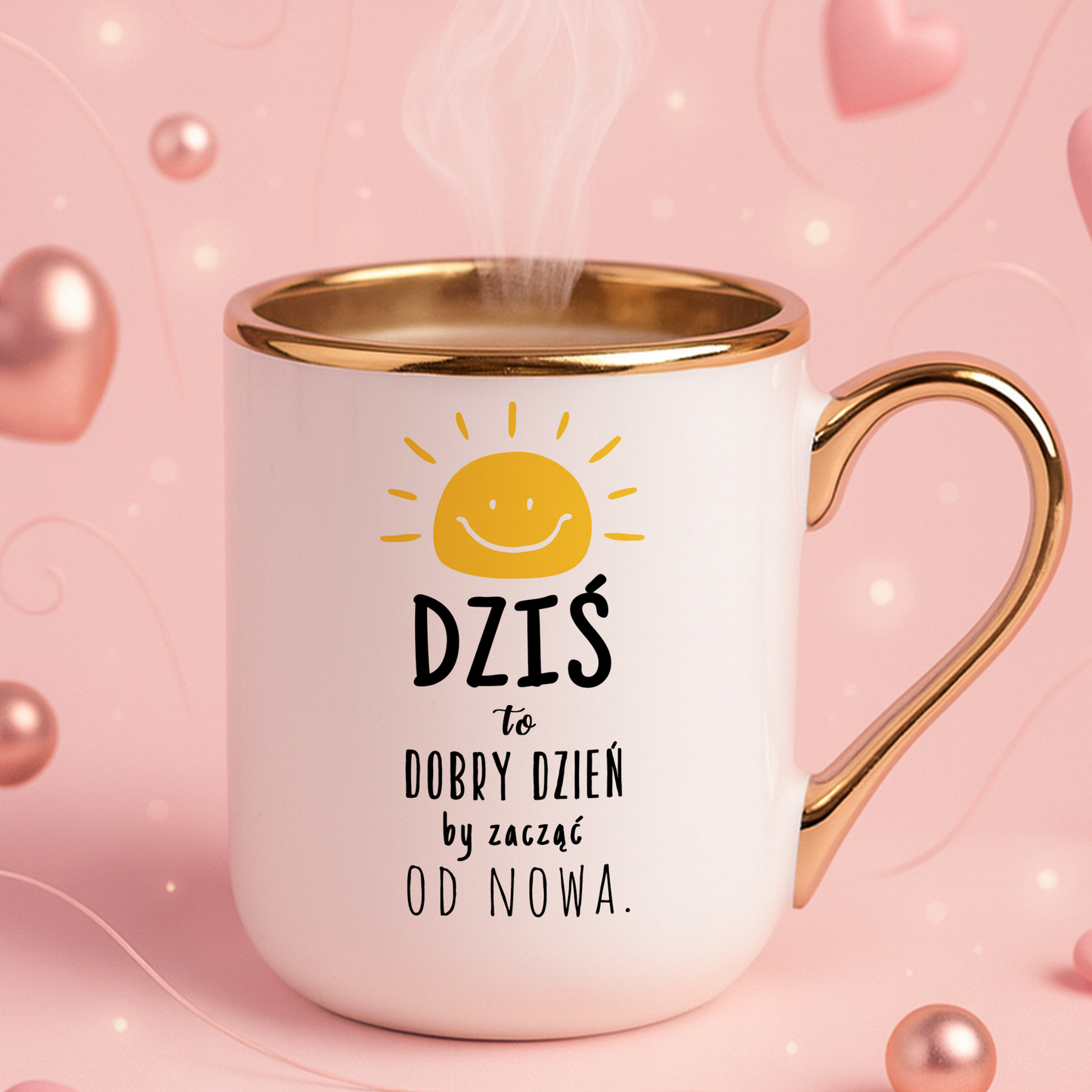 Kubek Elegant "Dziś to idealny dzień by zacząć od nowa."