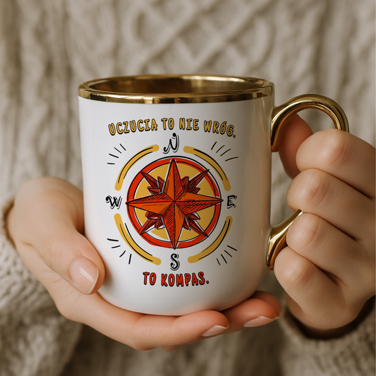 Kubek Elegant "Emocje to nie wróg. To kompas."