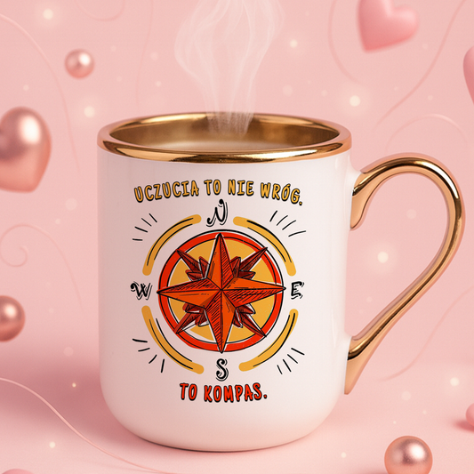 Kubek Elegant "Emocje to nie wróg. To kompas."