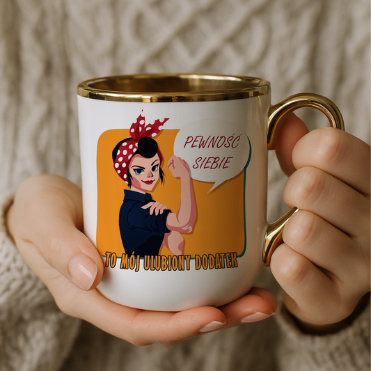 Kubek Elegant "Pewność Siebie, to mój ulubiony dodatek."