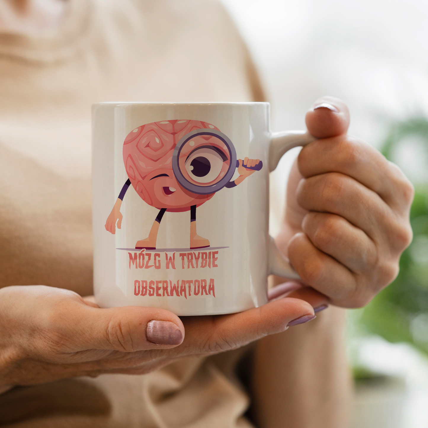 Kubek "Mózg w trybie obserwatora."