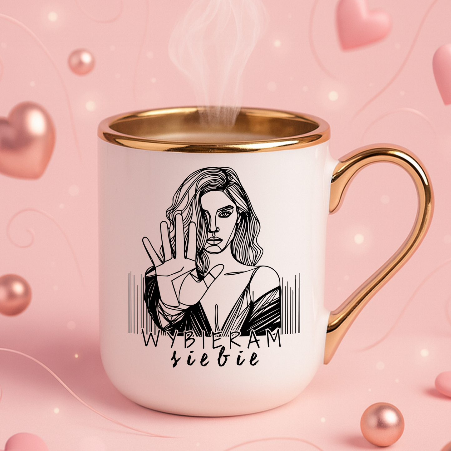 Kubek Elegant "Wybieram siebie."
