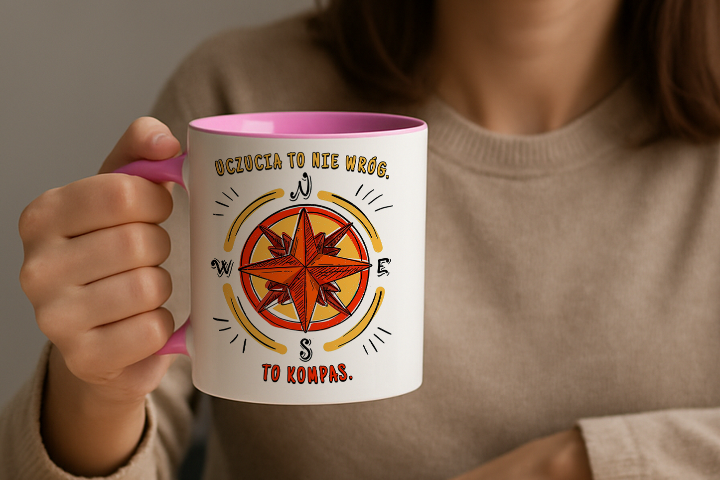 Kubek "Emocje to nie wróg. To Kompas."
