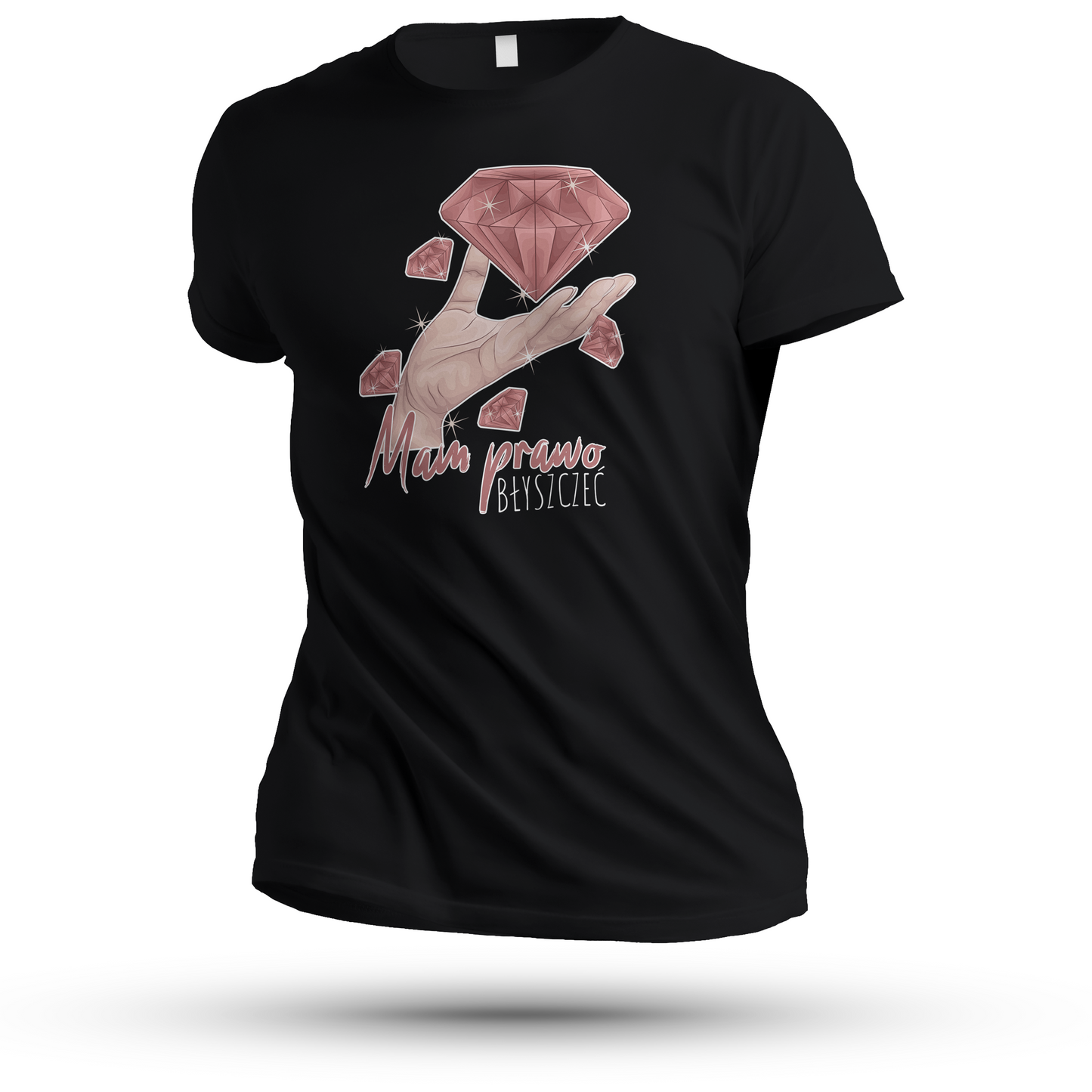 Koszulka Damska „Mam Prawo Błyszczeć” – Światło to Nie Wina