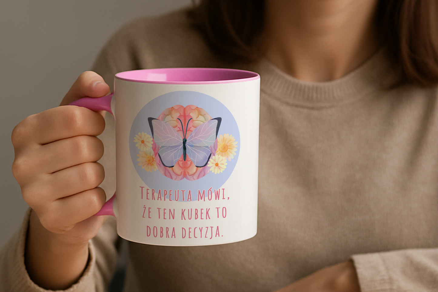 Kubek "Terapeuta Mówi, Że Ten Kubek To Dobra Decyzja"