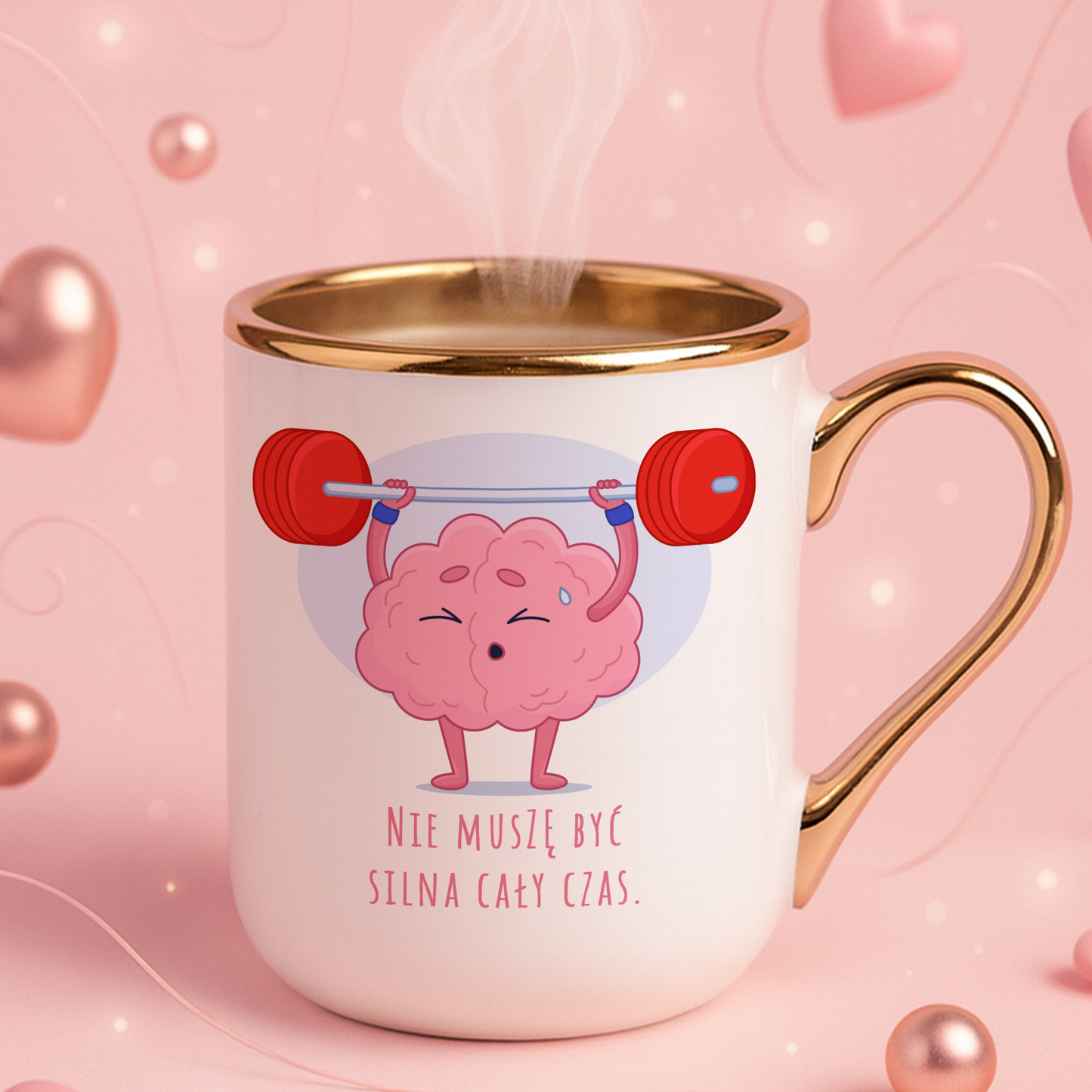 Kubek Elegant "Nie muszę być silna cały czas."